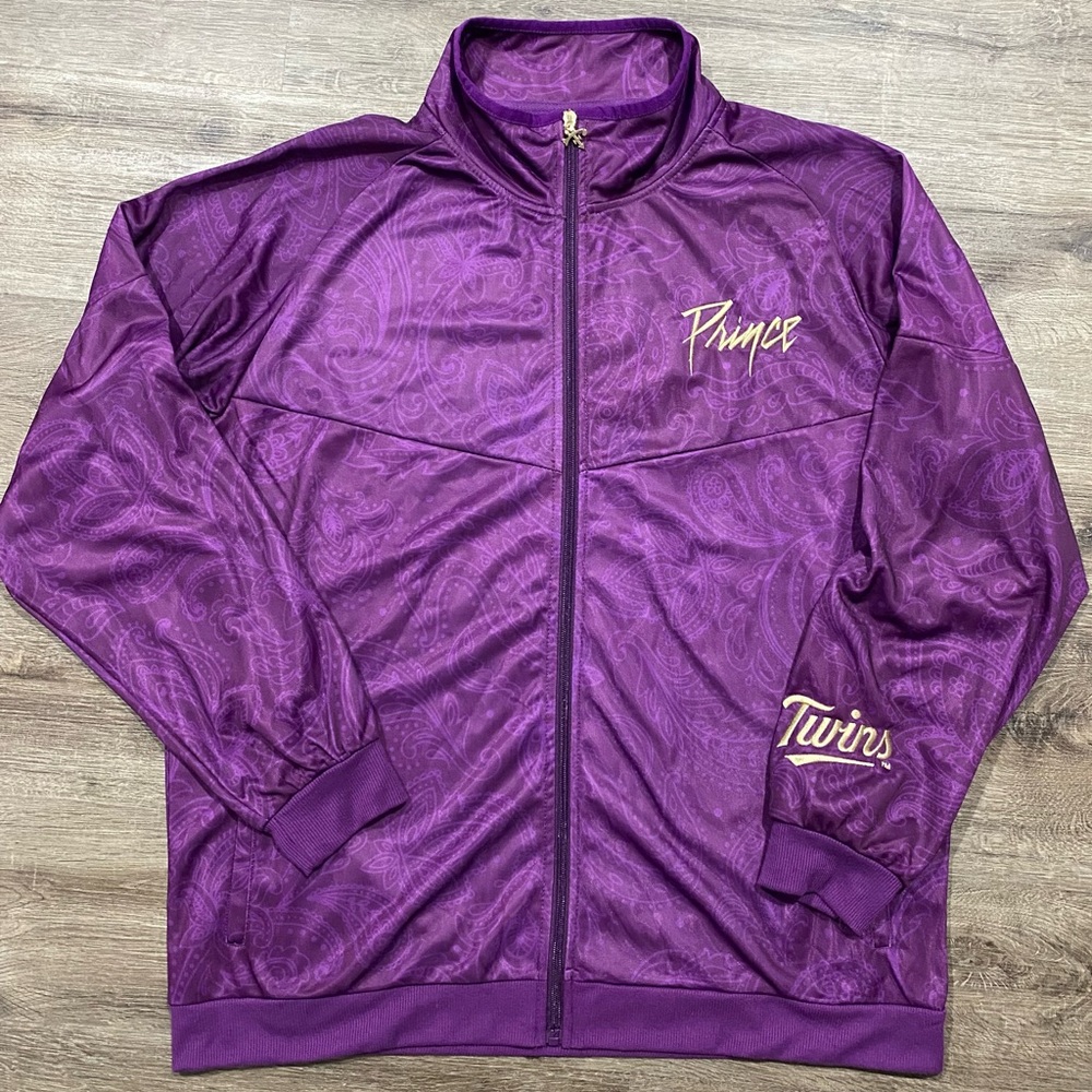 Minnesota Twins 2024 Prince Jacket Game Exclusive Giveaway Purple Size L